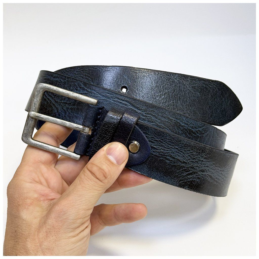 Luxusní modro černý pásek s vlastním monogramem