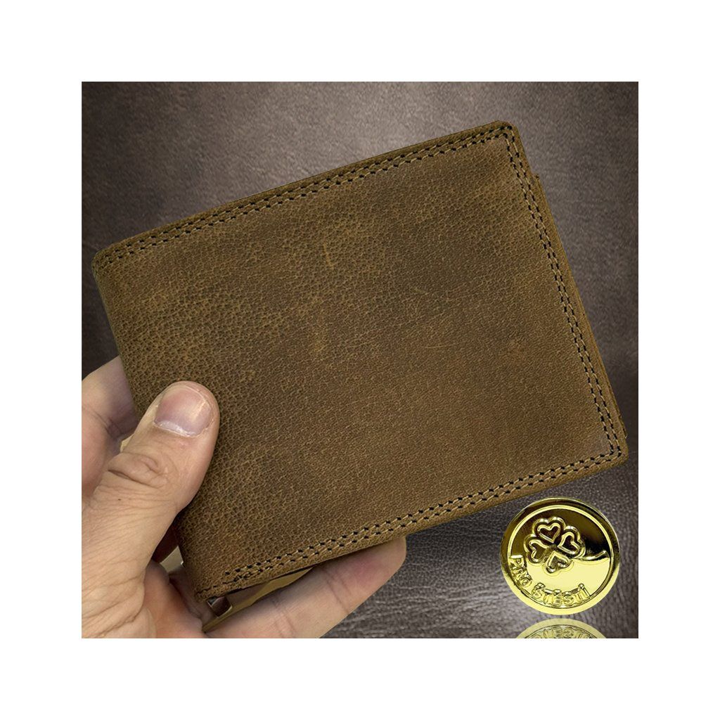 Luxusní kožená peněženka s vlastním monogramem