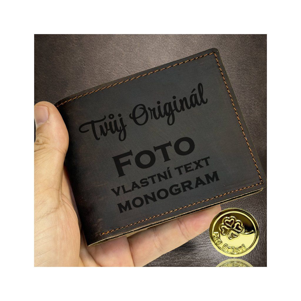 Luxusní celokožená peněženka s personalizací