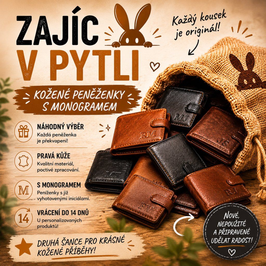 Zajíc v pytli, nové kožené pásky za zlomek ceny